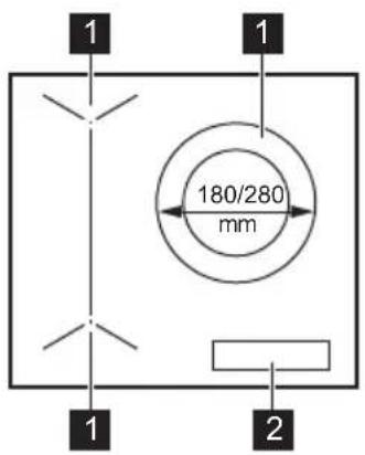 ELECTROLUX Y63IV346CT - Agencement des zones de cuisson - 1