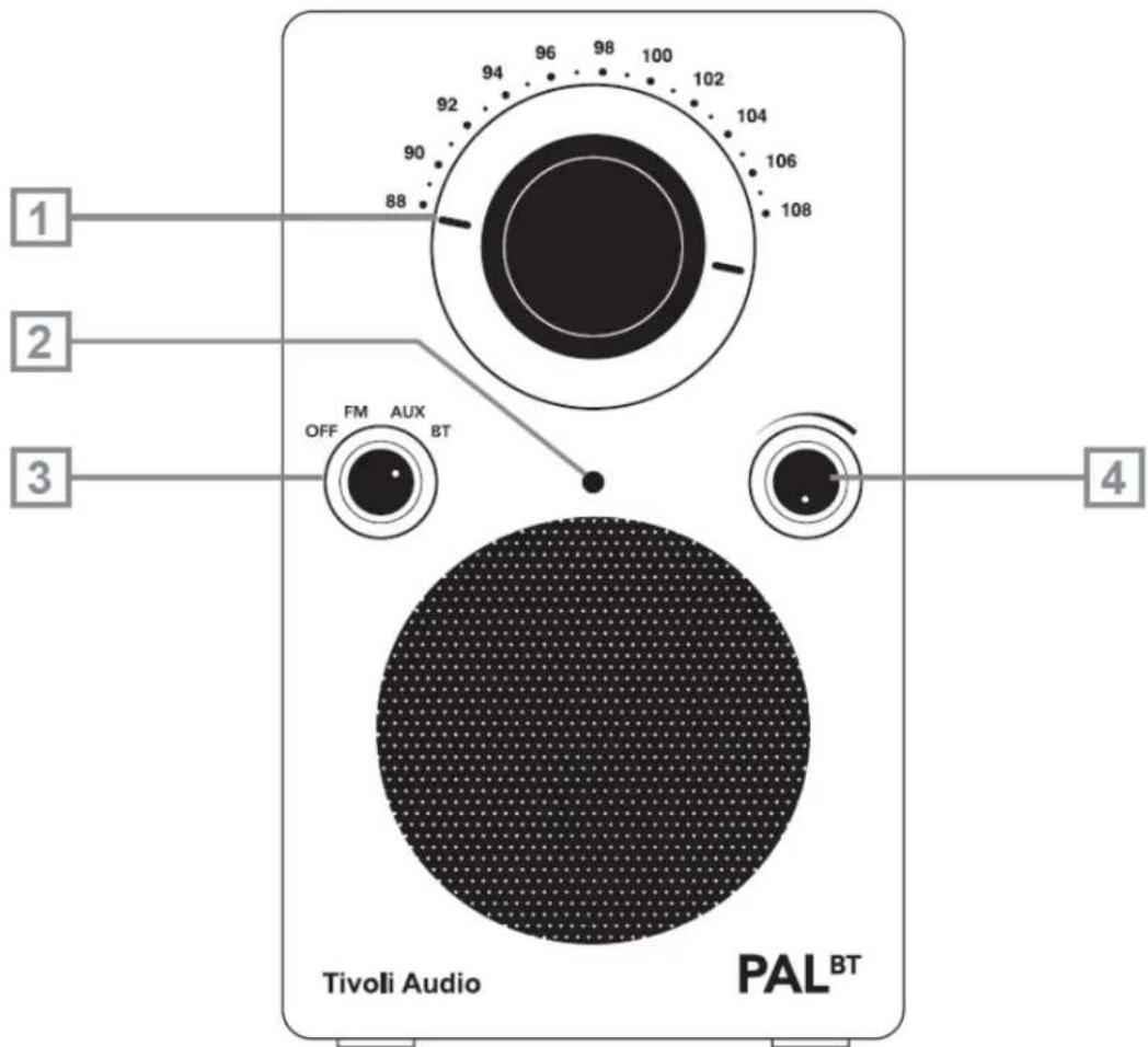 TIVOLI AUDIO PAL BT (Gen 3) - Etupaneeli - 1