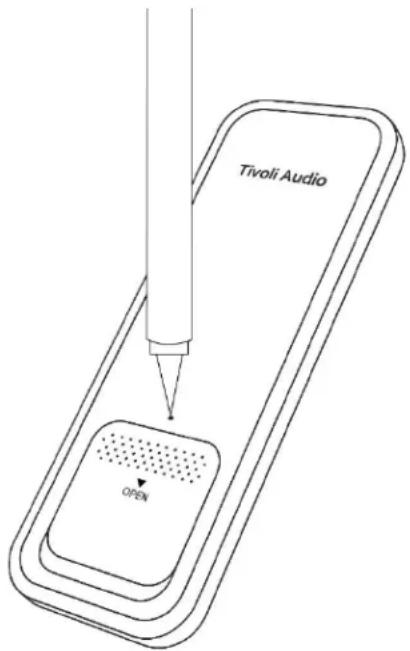 TIVOLI AUDIO PAL+ BT (Gen 3) - Procedure for Udskiftning af Fjernbetjeningens Batteri - 1