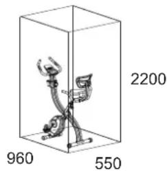 Christopeit Velo Fit - TRAINING SPACE REQUIREMENT - 1