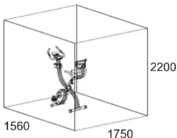 Christopeit Velo Fit - TRAINING SPACE REQUIREMENT - 2