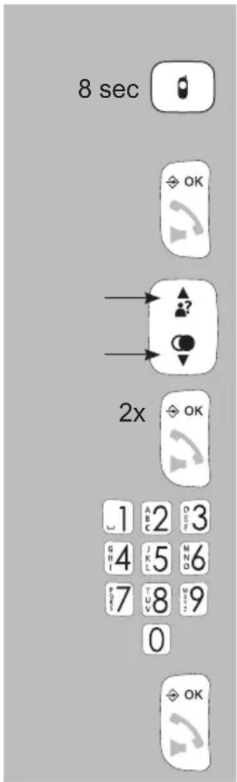 ALECTO FX-6000 - TO REGISTER HANDSETS: - 1