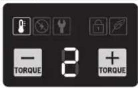 BOSCH IDR 18V-125 T Professional - Indicação (interface de usuario) Descrição Significado - 1