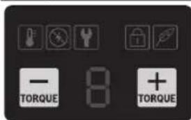 BOSCH IDR 18V-125 T Professional - Indicação (interfacedeusuário) Descrição Significado - 1