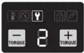 BOSCH IDS 18V-125 T Professional - Selección del nivel de par de giro - 1