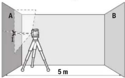 BOSCH GLL2XG Professional - Checking the Height Accuracy of the Horizontal Line - 1