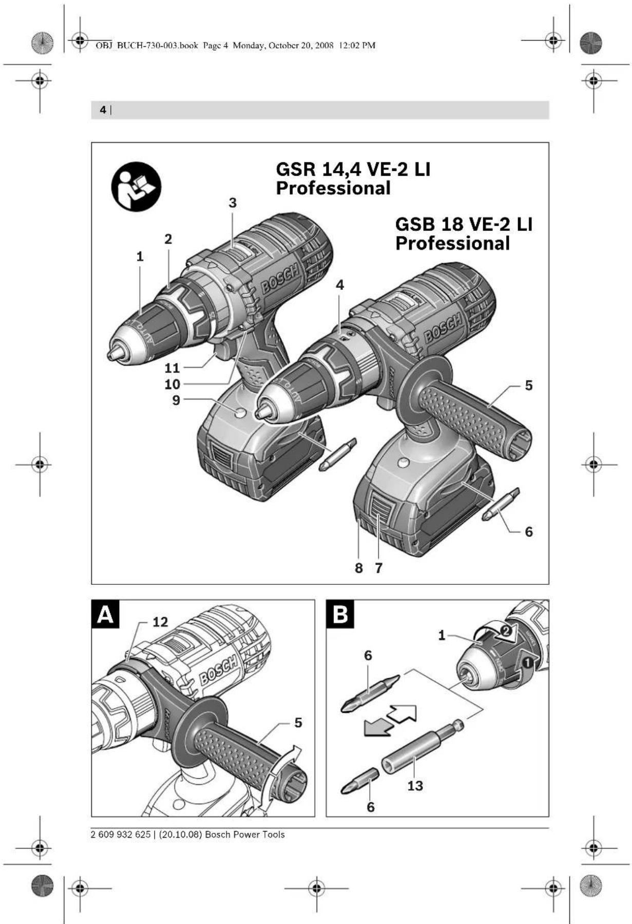 BOSCH GSB 14.4 VE-2-LI Professional - 4