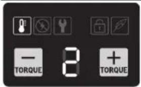 BOSCH IDS 18V-650 T Professional - Indicator (Antarmuka Pengguna) Deskripsi Arti - 3