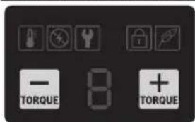 BOSCH IDS 18V-650 T Professional - Display (user interface) Description Meaning - 1