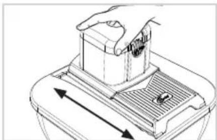GENIUS Nicer Dicer Chef Professional - Verwendung des Handy Hoppers - 4