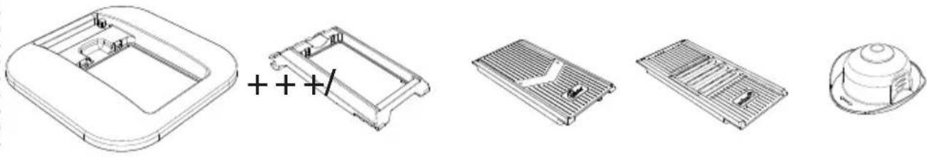 GENIUS Nicer Dicer Chef Professional - Cortador fijo/Cepilladora múltiple - 1