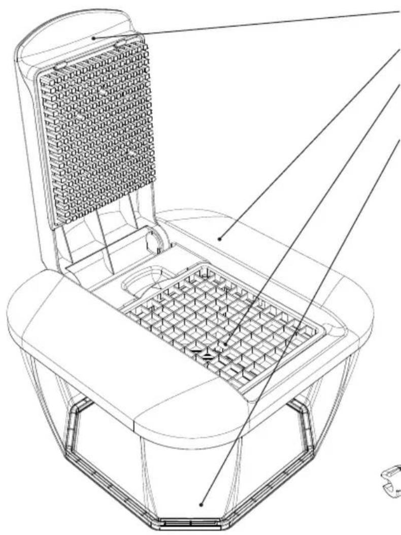GENIUS Nicer Dicer Chef Professional - Produktkomponenten - 1