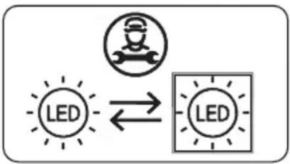 SHARP SJ-LE300E2XS-EU - LED-Beleuchtung auswechseln - 2