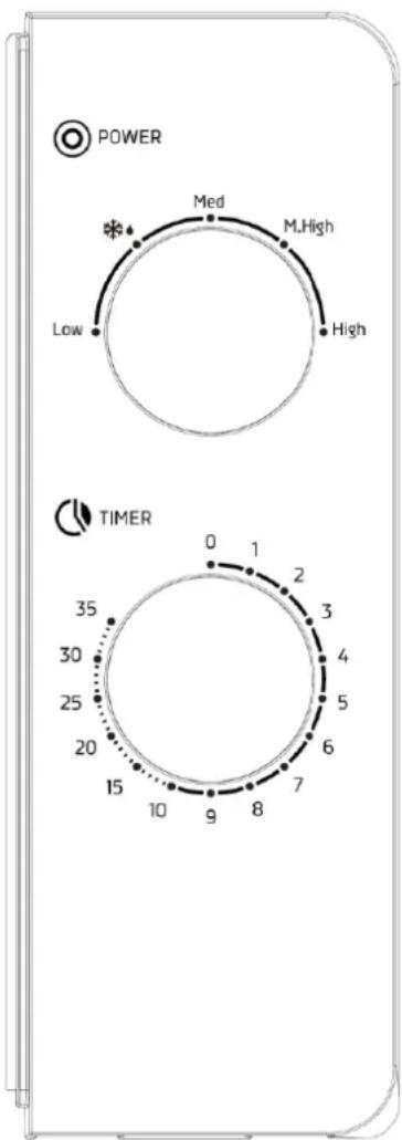 Orbegozo MI 2060 CE - CONTROL PANEL - 1