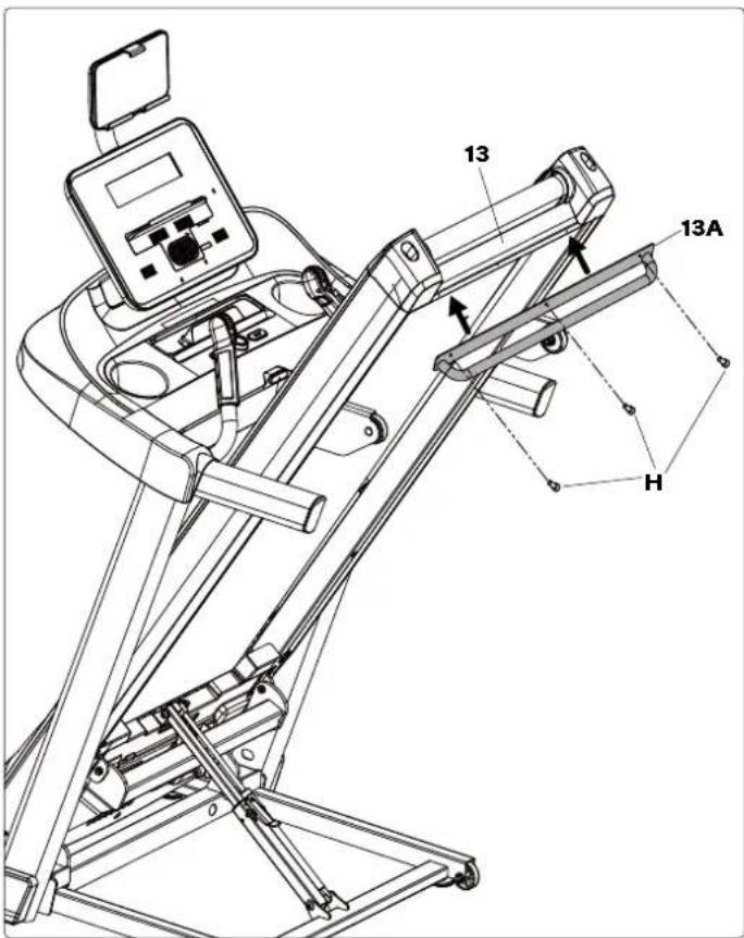 BOWFLEX T6 Treadmill - PASO 8 - PROTECTOR DEL RODILLO TRASERO - 1