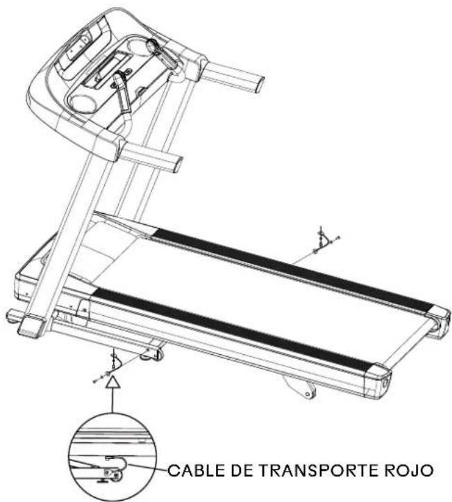 BOWFLEX T6 Treadmill - PASO 4 - RETIRO DE LOS CABLES DE TRANSPORTE - 1