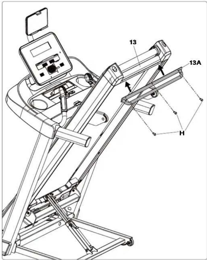 BOWFLEX T6 Treadmill - ÉTAPE 8 - PROTECTION DU ROULEAU ARRIÈRE - 1