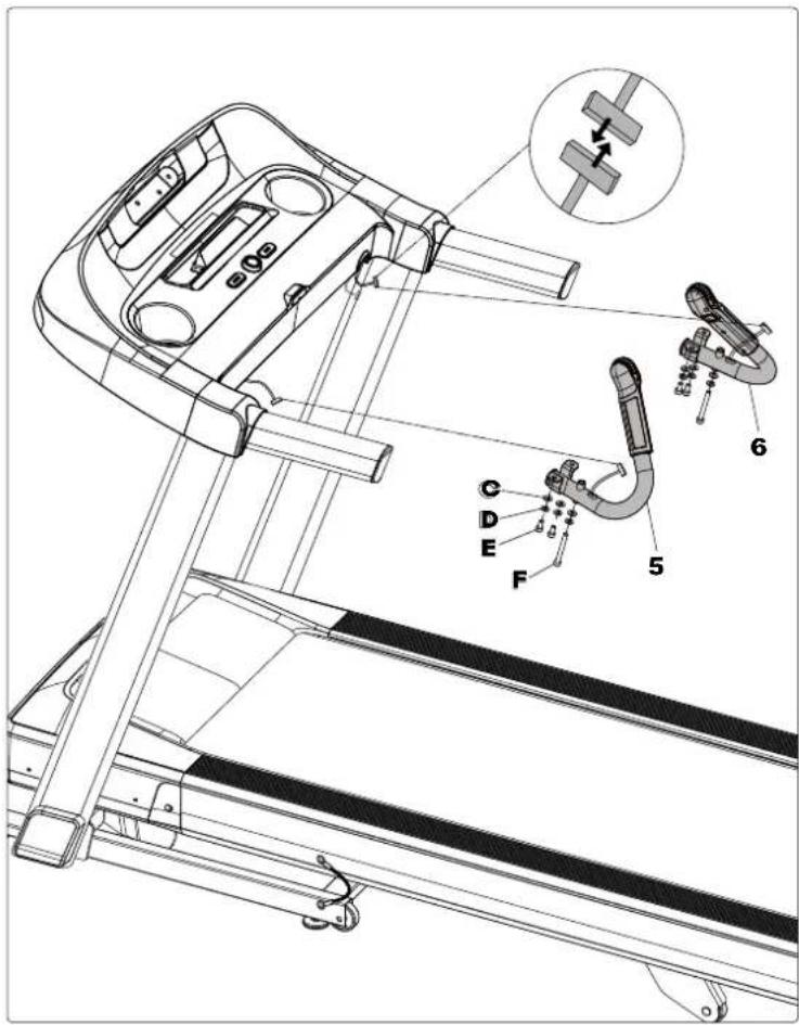 BOWFLEX T6 Treadmill - 步驟1 - 6