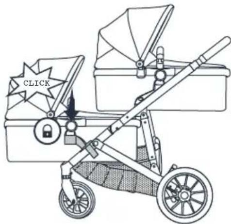 Deryan Carry Cot - TANDEM ASSEMBLY - 1