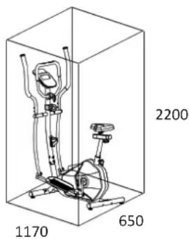 Christopeit CT6 - TRAINING SPACE REQUIREMENT - 1