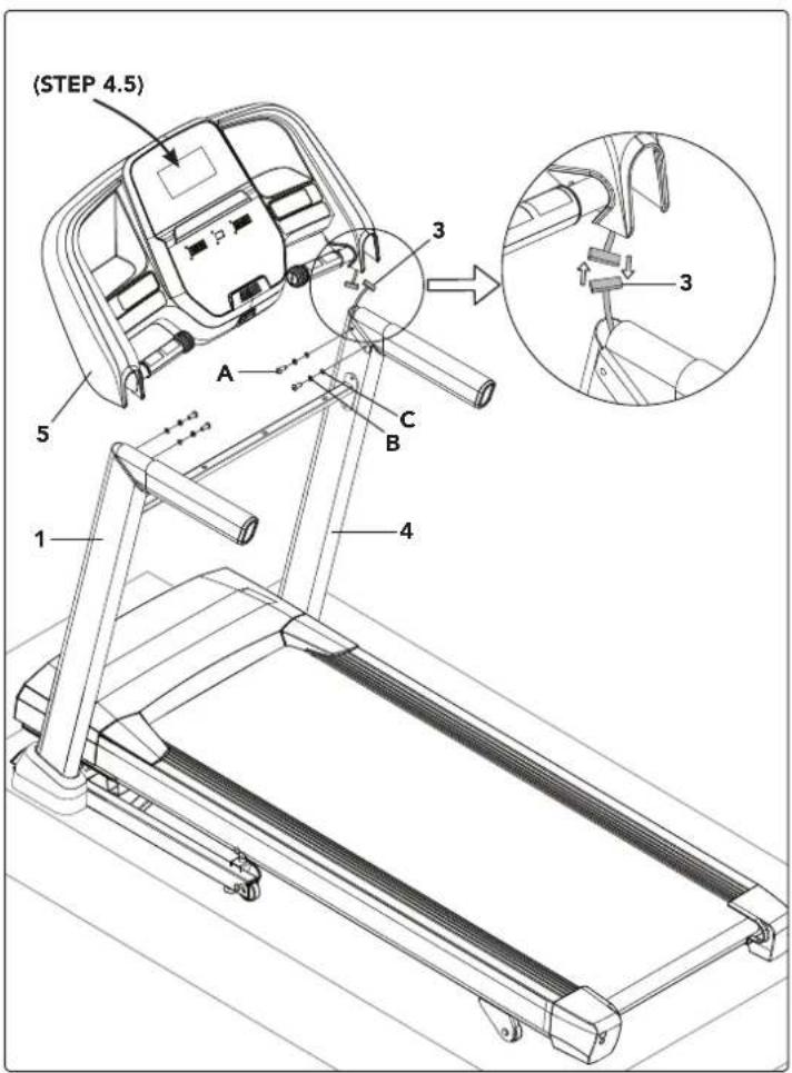 BOWFLEX T8.5J Treadmill - ASSEMBLAGE ÉTAPE 1 - 4