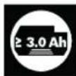 BOSCH GTS 18V-70 Professional - Ставање на батеријата - 1