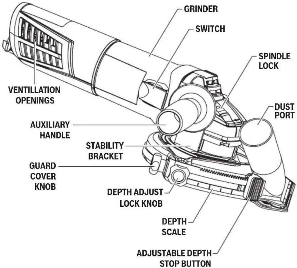 BOSCH GWS13-52TG Professional - WARNING - 1