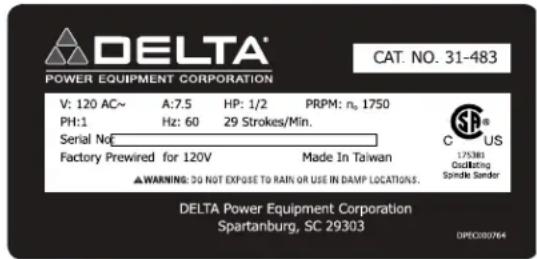 DELTA 31‑483 - REPLACEMENT GRATUIT DES ÉTIQUETTES DE MISE EN GARDE - 1