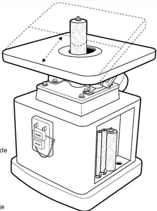 DELTA 31‑483 - ALMACENAMIENTO INCORPORADO PARA RODILLOS Y ACCESORIOS PARA MESA - 2