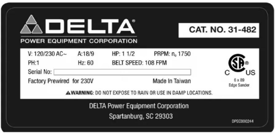 DELTA 31‑482 - REEMPLAZO GRATIS DE LAS ETIQUETAS DE ADVERTENCIA - 1