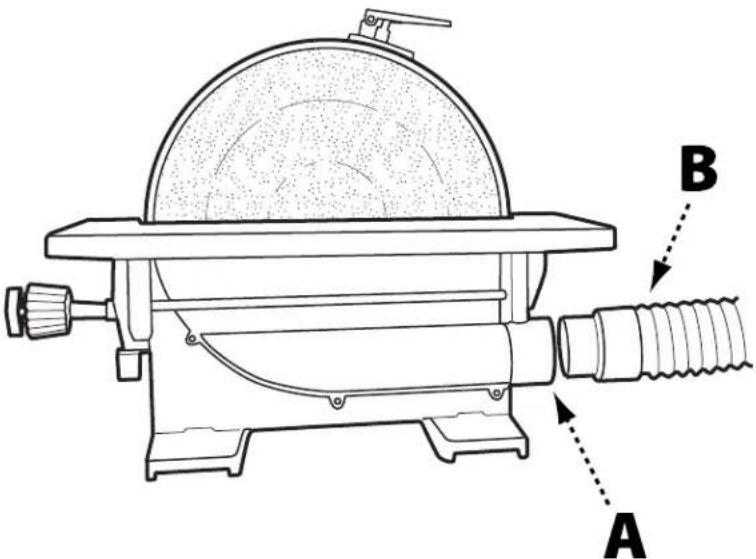 DELTA 31‑140 - CONNECT DUST HOSE TO DUST COLLECTOR SYSTEM - 1