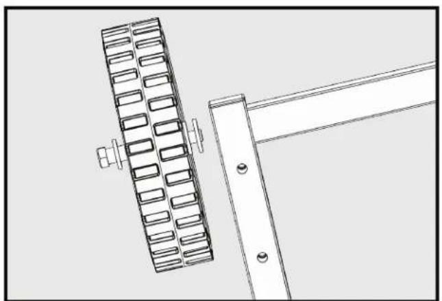 DELTA 50-723 T2 - ATTACHING THE REAR WHEELS - 1