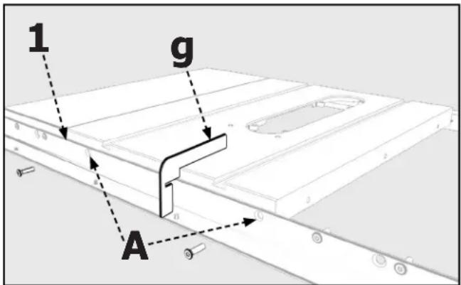 DELTA 36-T50 - INSTALL FRONT GUIDE RAIL - 1