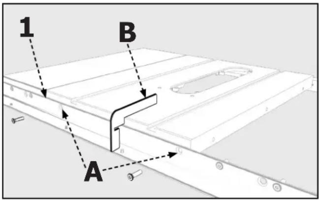 DELTA 36-T30 - INSTALLER LE RAIL DE GUIDE AVANT - 1
