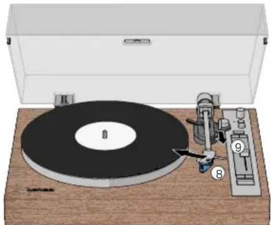 LENCO LBT-515 - A tocar um disco de vinil - 2