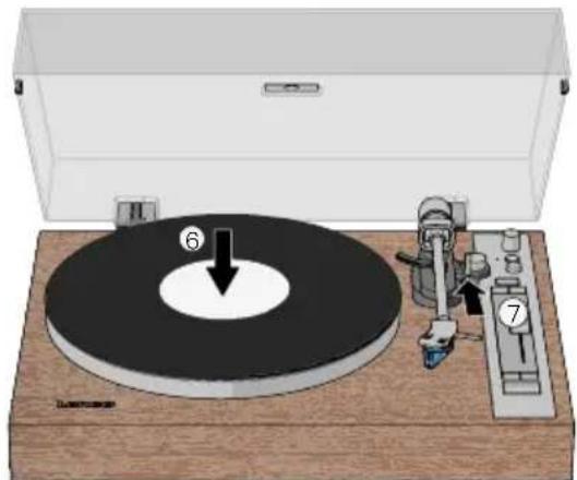 LENCO LBT-515 - Playing a vinyl record - 1