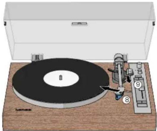 LENCO LBT-515 - Abspielen einer Schallplatte - 2