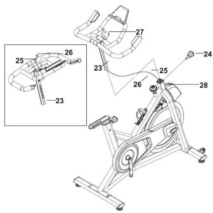Schwinn IC 3.5 - SET MONTAGEMATERIAAL: - 8
