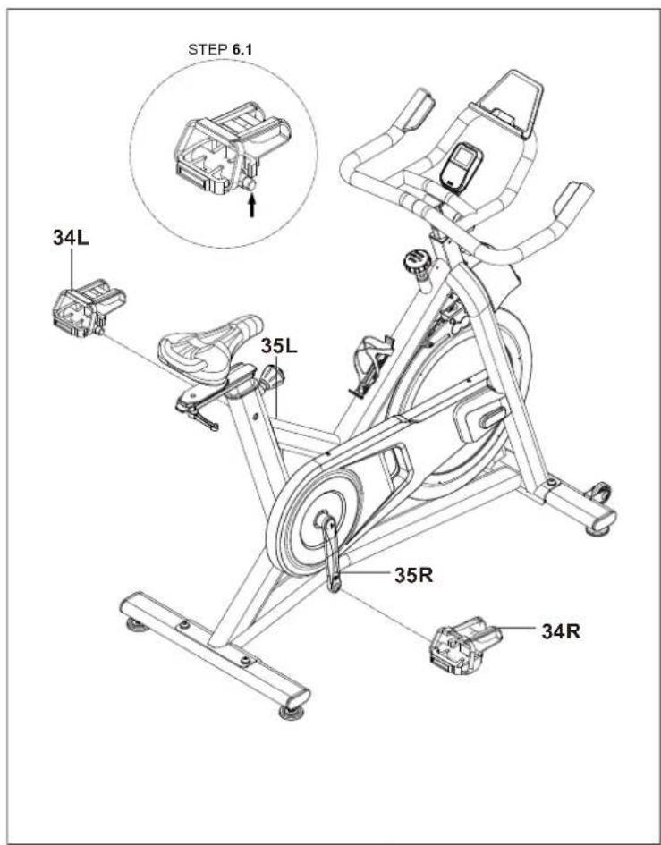 Schwinn IC 3.5 - PASO DE MONTAJE 5 - 1