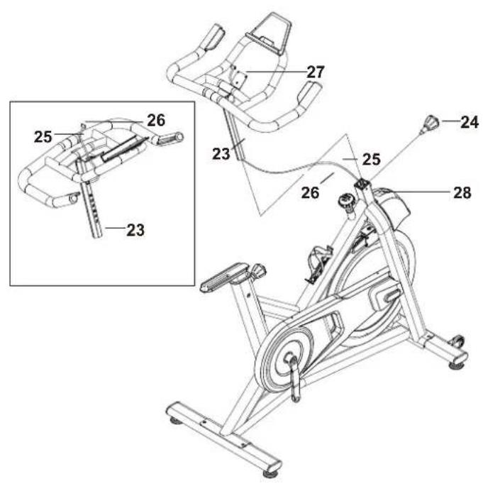 Schwinn IC 3.5 - KIT DE FERRAGENS: - 9