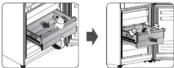HISENSE RB645N4BIB - Verslade en vochtigheidsregeling - 2