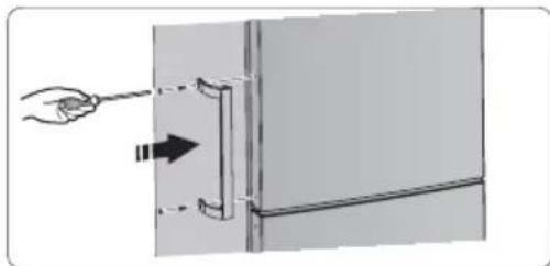 HISENSE RB645N4BIB - Maniglie delle porte (solo per elettrodomestico con maniglie) - 1