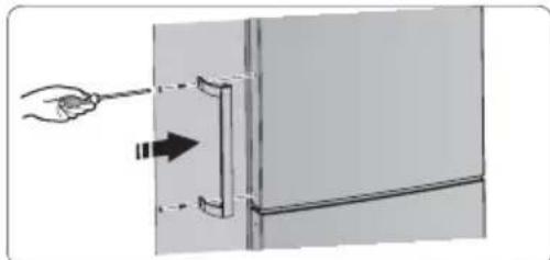 HISENSE RB645N4BIB - Puxadores das portas (apenas para aparelhos com puxadores) - 1