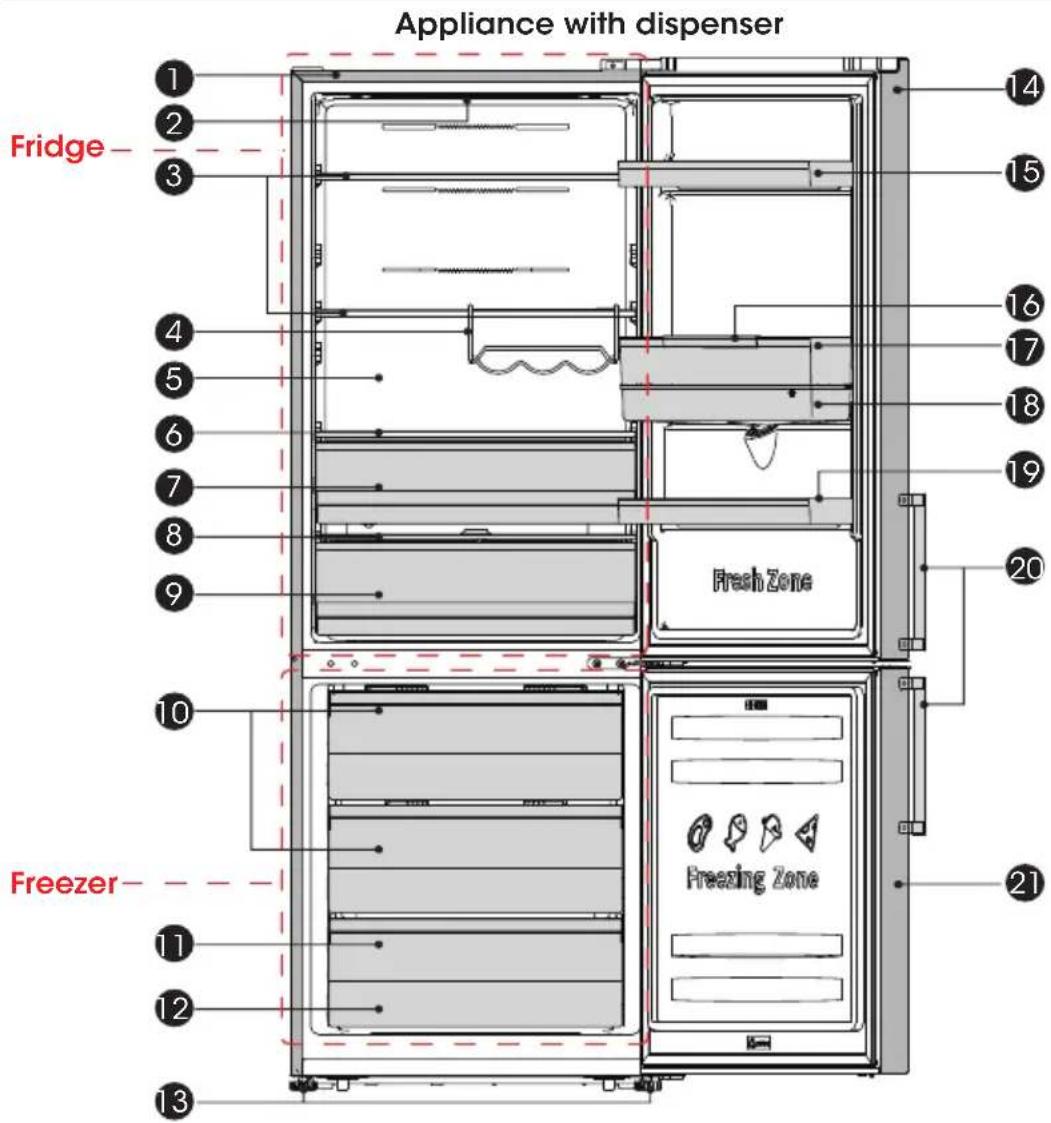 HISENSE RB645N4BIB - Appliance Description - 1