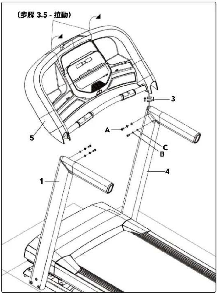 Schwinn SFT 4.1 - 組裝步驟 1 - 3