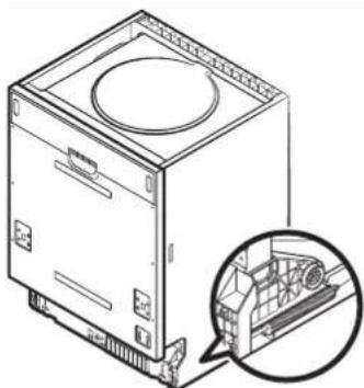 SAMSUNG DW60M5050BB/EN - STAP 4. DE SPANNING VAN DE DEURVEER INSTellen (VOOR VOLLEDIG OF HALF INGEBOUWDE VAATWASSER) - 1