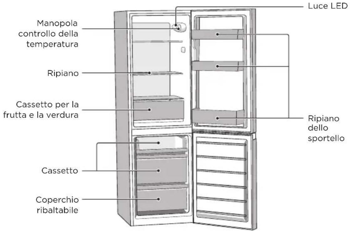 COMFEE RCB169DS2 - NOME DEI COMPONENTI - 1