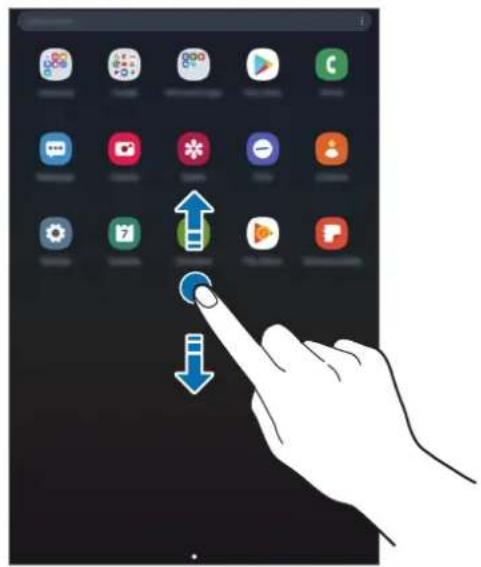 SAMSUNG Galaxy Tab A 10.5 - Passer de l'écran d'accueil à la liste des applications - 2