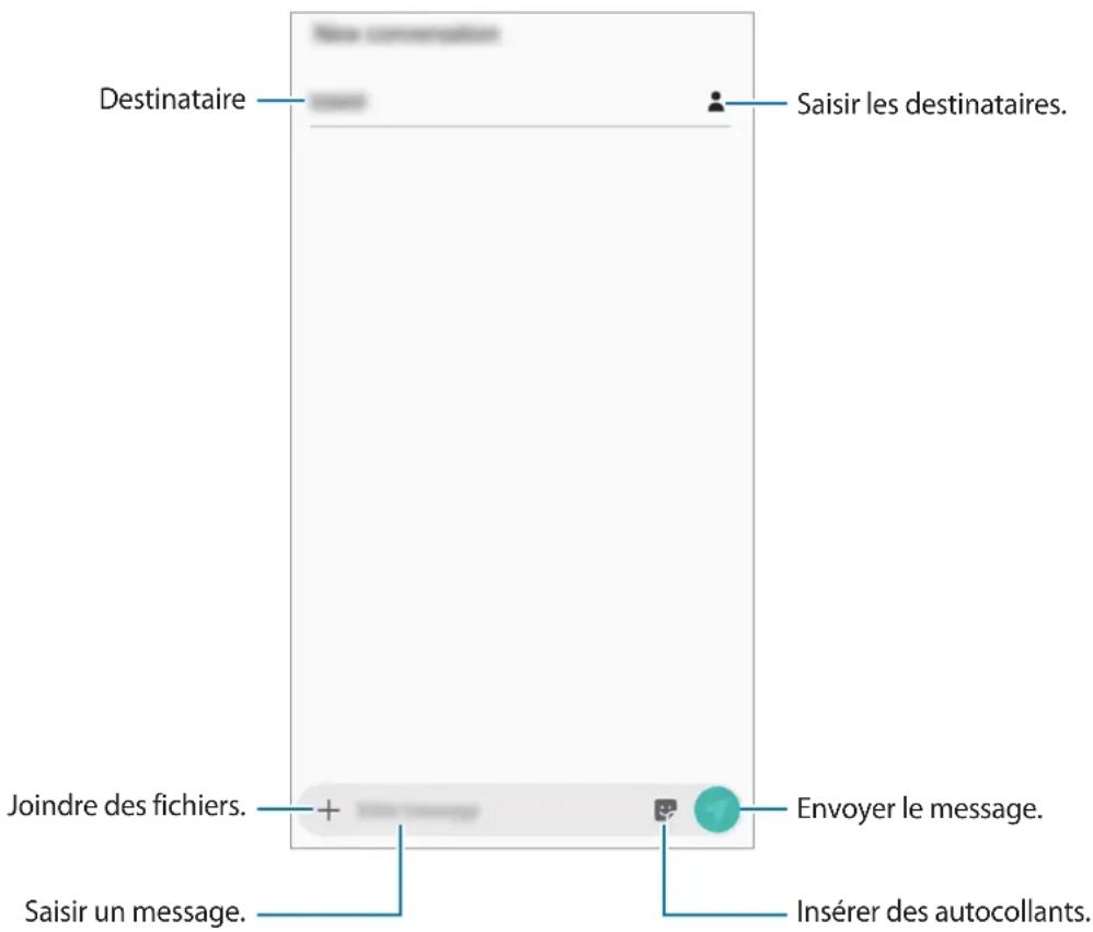 SAMSUNG Galaxy Tab A 10.5 - Envoyer des messages - 2