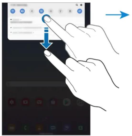 SAMSUNG Galaxy Tab A 10.5 - Utiliser les touches de paramétrage rapide - 1
